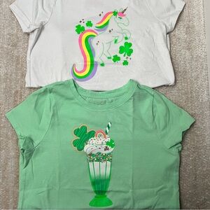 2 Cat & Jack Girls St. Patrick’s Day Tees